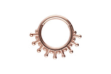 Laden Sie das Bild in den Galerie-Viewer, Clicker Ring Sonnenstrahlen Kugeln piercinginspiration®