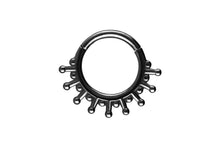Laden Sie das Bild in den Galerie-Viewer, Clicker Ring Sonnenstrahlen Kugeln piercinginspiration®