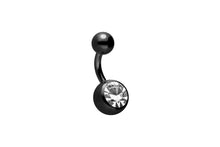 Laden Sie das Bild in den Galerie-Viewer, Titan Innengewinde Kristall Bauchnabelpiercing piercinginspiration®