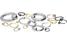 Laden Sie das Bild in den Galerie-Viewer, Titan Geschlossener Klemmkugelring piercinginspiration®