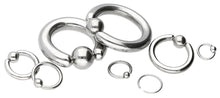 Laden Sie das Bild in den Galerie-Viewer, Geschlossener Klemmkugelring Chirurgenstahl piercinginspiration®