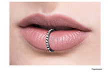 Laden Sie das Bild in den Galerie-Viewer, Titan Clicker Ring Multiple Kristalle piercinginspiration®