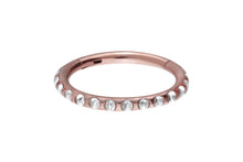 Laden Sie das Bild in den Galerie-Viewer, Titan Multiple Epoxy Kristalle Clicker Ring piercinginspiration®