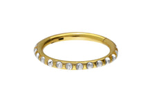 Laden Sie das Bild in den Galerie-Viewer, Titan Multiple Epoxy Kristalle Clicker Ring piercinginspiration®