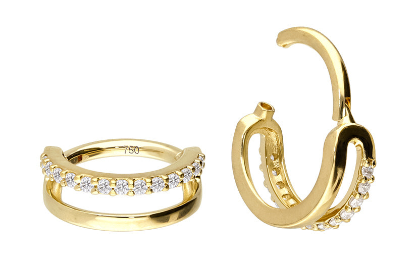 14/18 Karat Gold Segmentring Clicker