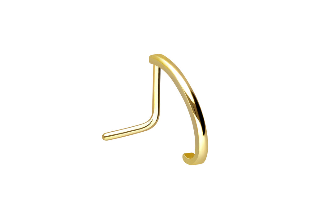 18 Karat Gold Nasenstecker Rund piercinginspiration®