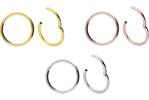 Basic 18 Karat Gold Clicker Ring piercinginspiration®