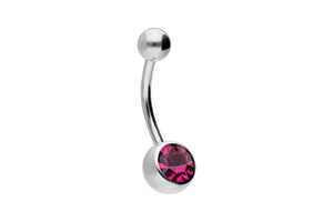 Crystal Belly Button Piercing Surgical Steel piercinginspiration®
