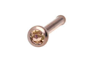 Basic Pin Nasenstecker Kristall ROSEGOLD Chirurgenstahl piercinginspiration®