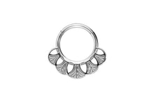 Load the image into the gallery viewer, clicker ring leaves design piercinginspiration®