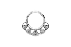 Clicker Ring Blätter Design piercinginspiration®