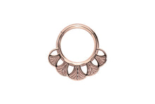 Load the image into the gallery viewer, clicker ring leaves design piercinginspiration®
