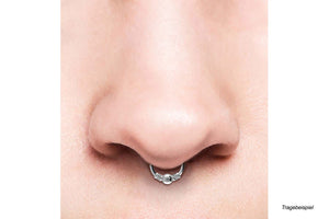 Clicker Ring Kugel Struktur piercinginspiration®