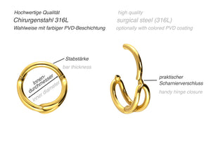 Clicker Ring Knoten piercinginspiration®