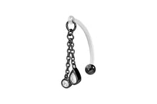 Load the image into the gallery viewer, crystal drop chain intimate piercing piercinginspiration®