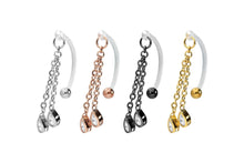 Load the image into the gallery viewer, crystal chain intimate piercing piercinginspiration®