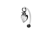 Cargue la imagen en el visor de la galería, Crystal Heart Crown Intimate Piercing piercinginspiration®