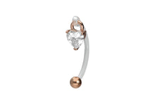 Load the image into the gallery viewer, Crystal Heart Intimate Piercing piercinginspiration®