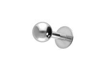 Laden Sie das Bild in den Galerie-Viewer, Titan Basic Labret Runde Platte Ohrpiercing Barbell piercinginspiration®