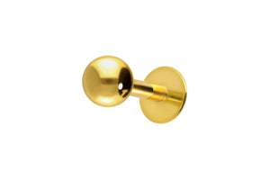 Titan Basic Labret Runde Platte Ohrpiercing Barbell piercinginspiration®