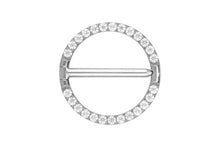 Chargez l'image dans la visionneuse de galerie, Titanium Nipple Ring Clicker Encased Crystals piercinginspiration®
