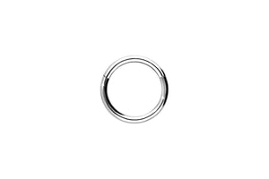 Titan Basic Clicker Ring Weißgold piercinginspiration®