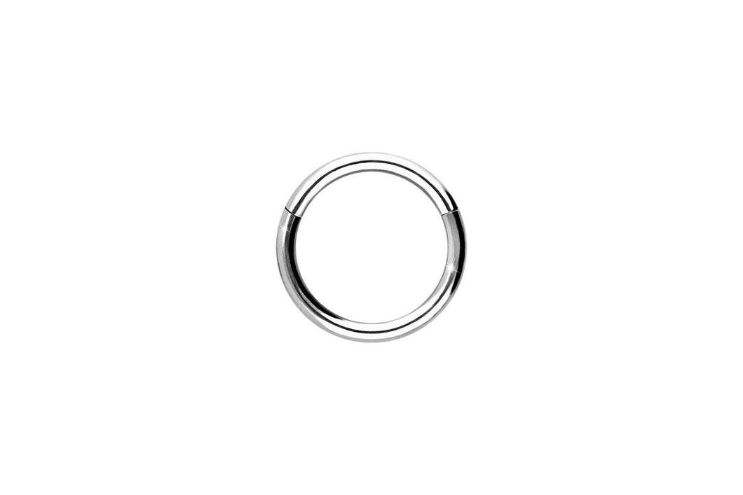 Titan Basic Clicker Ring Weißgold piercinginspiration®