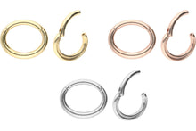 Laden Sie das Bild in den Galerie-Viewer, 18 Karat Gold Clicker Ring Oval piercinginspiration®