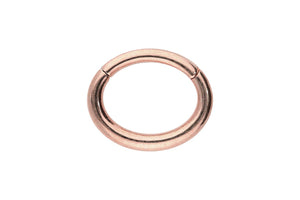 18 Karat Gold Clicker Ring Oval piercinginspiration®