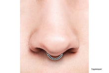 Upload the image to the Gallery Viewer, 18k Gold Clicker Ring Zebra piercinginspiration®