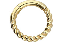Upload the image to the gallery viewer, Clicker Ring Turned 18 Carat Gold piercinginspiration®