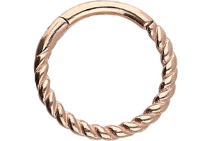 Clicker Ring Turned 18 Carat Gold piercinginspiration®