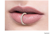 Upload the picture to the gallery viewer, 18 Karat Gold Multiple Crystals Clicker Ring piercinginspiration®