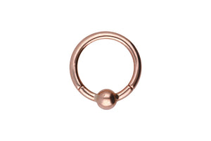 18 carat gold ball clicker ring piercinginspiration®