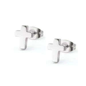 Cross Ear Stud Pair piercinginspiration®