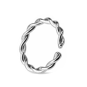 Open ring twisted fake bendable piercinginspiration®