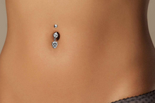 Load image into gallery viewer, Surgical Steel Pinecone Pigna Belly Button Piercing piercinginspiration®