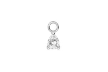 Load the image into the gallery viewer, crystal teardrop piercing pendant piercinginspiration®