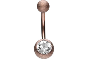 Diamond look crystal navel piercing piercinginspiration®