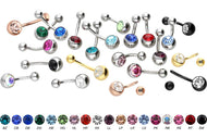 Kristall Bauchnabelpiercing Chirurgenstahl piercinginspiration®