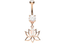 Upload the image to the gallery viewer, Lotus Flower Opal Navel Piercing piercinginspiration®