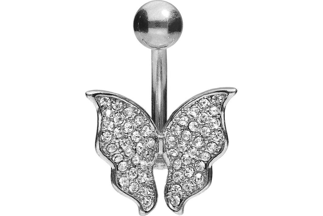 Schmetterling Kristall Bauchnabelpiercing Barbell piercinginspiration®