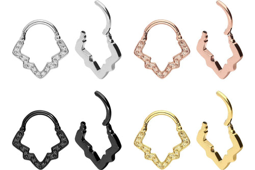 Monument Septum Daith Clicker Ring piercinginspiration®