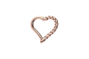 Heart Twisted Clicker Ring piercinginspiration®
