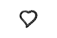 Load image into gallery viewer, Heart Rotated Clicker Ring piercinginspiration®