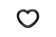 Load the image into the gallery viewer, Heart Round Clicker Ring piercinginspiration®
