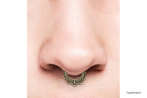 Septum Daith Clicker Ring Oriental Small Tips piercinginspiration®