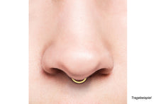 Upload the image to the gallery viewer, Septum Daith Clicker Ring Oval piercinginspiration®