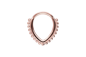 Clicker Ring Septum Daith Tropfen Kugeln piercinginspiration®