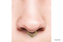 Upload the image to the gallery viewer, Spitz Septum Daith Clicker Ring V-Form piercinginspiration®